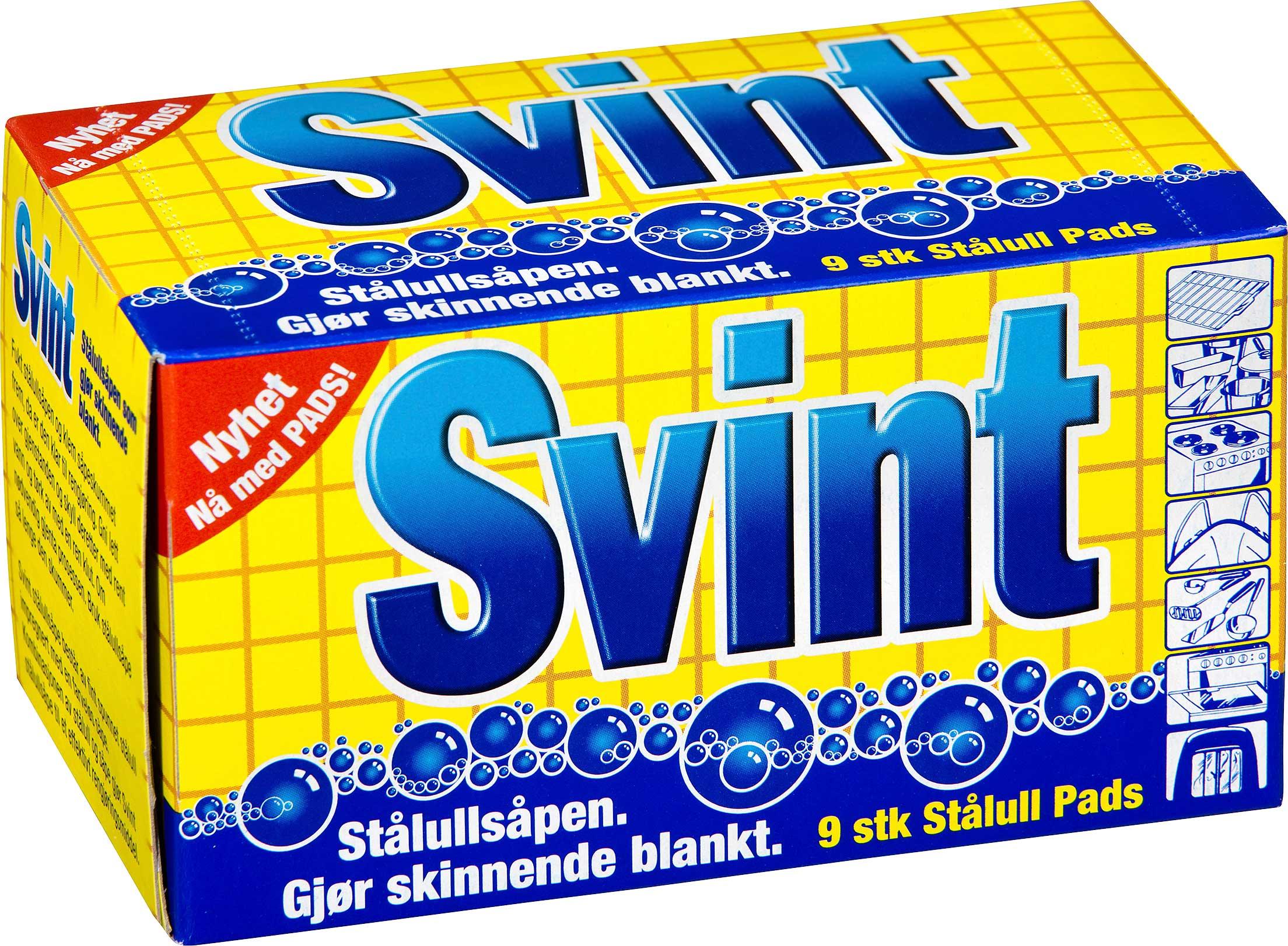 Stålull Pads 9stk 63g Svint