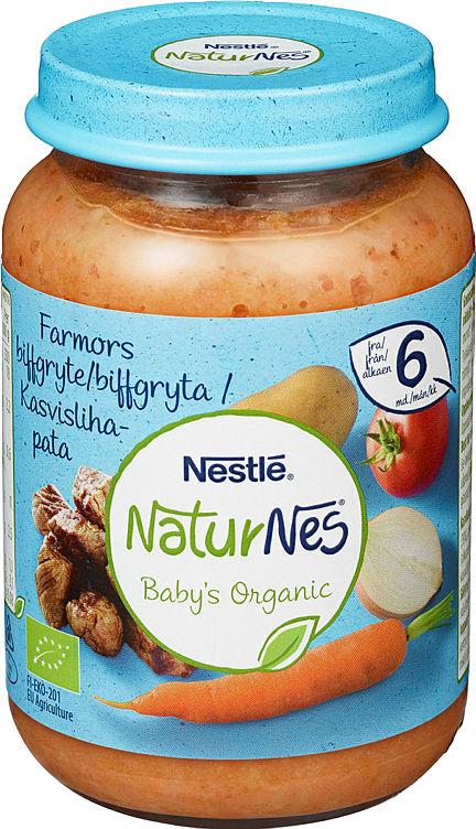 Farmors Biffgryte 6mnd 190g Naturnes Nestle