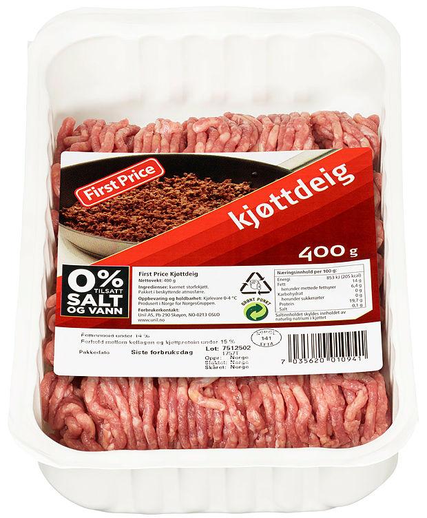 Kjøttdeig 400g First Price