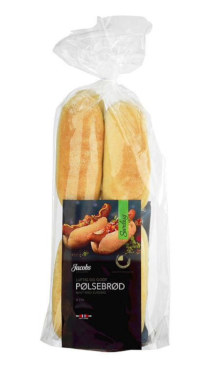 Pølsebrød 8stk 520g Jacobs Utvalgte