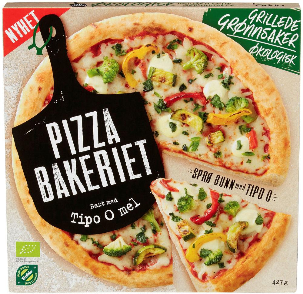 Pizza med Grillede Grønnsaker Økologisk, 427 g