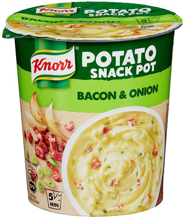 Potato Snack Pot Bacon&amp;Løk 58g Knorr