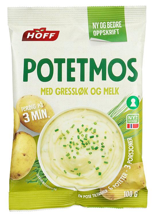 Potetmos M Gressløk&amp; Melk 100g Hoff