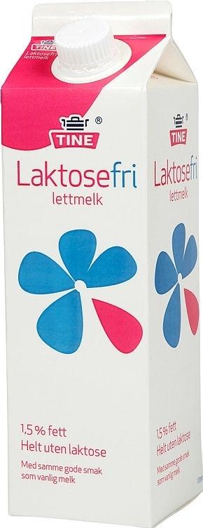 Tine Laktosefri Lettmelk 1,2 % 1 l