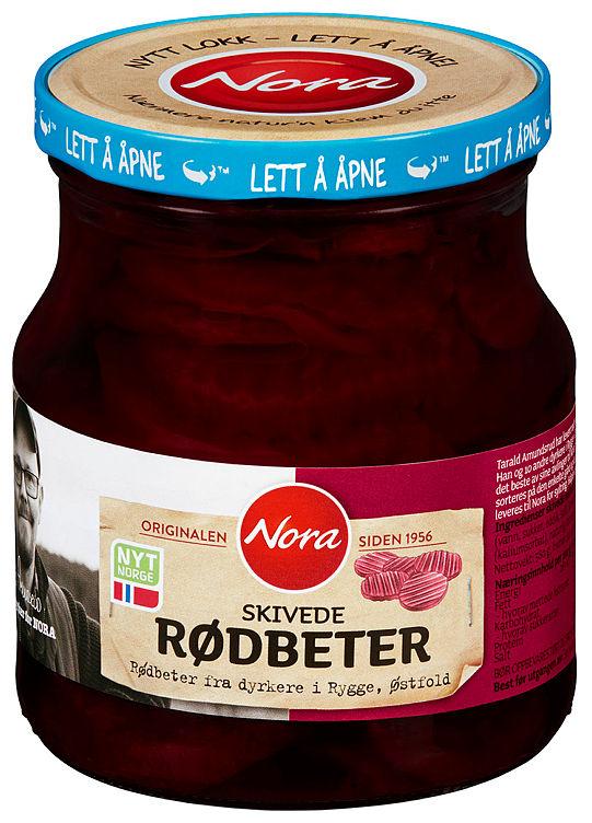 Rødbeter Skivede 580g Nora
