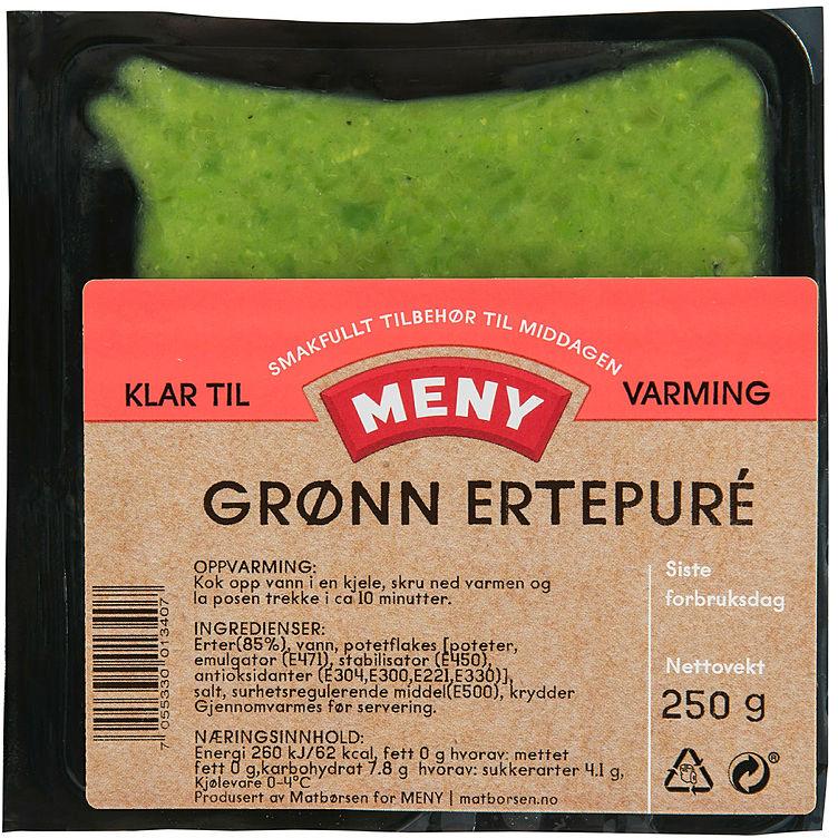 Ertepure Grønn 250g Meny