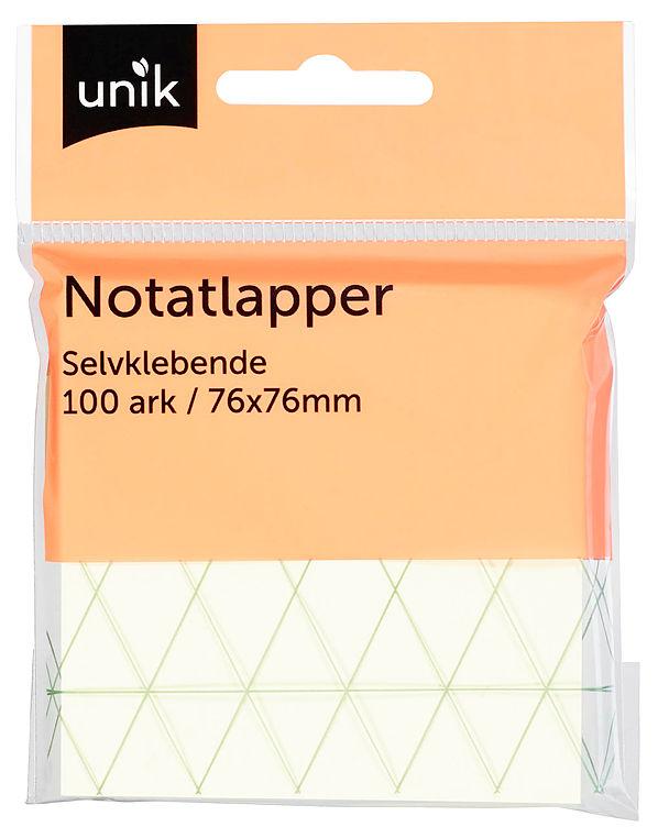 Notatlapper Selvklebende 76x76mm 100ark Unik