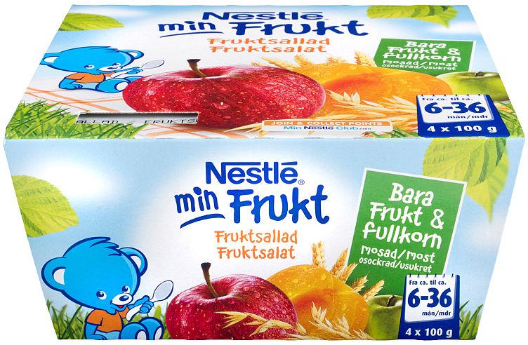 Min Frukt Fruktsalat 4x100g Nestle