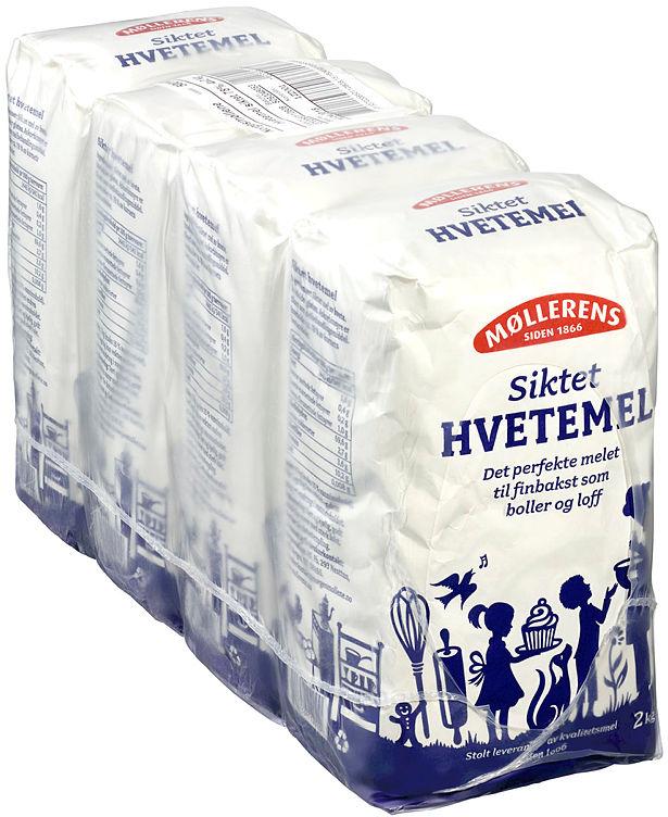 Hvetemel 4x2kg Møllerens