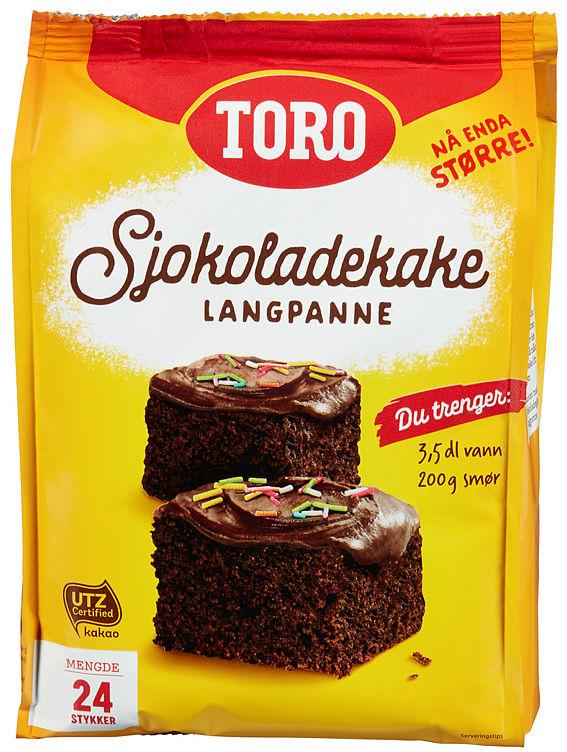 Sjokoladekake Langpanne 854g Toro