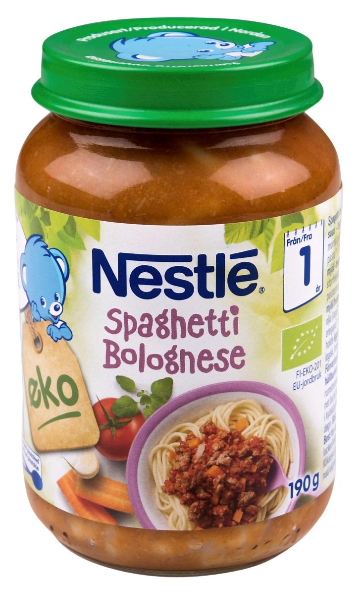 Nestlé Økologisk Spaghetti Bolognese 12 mnd 190 g