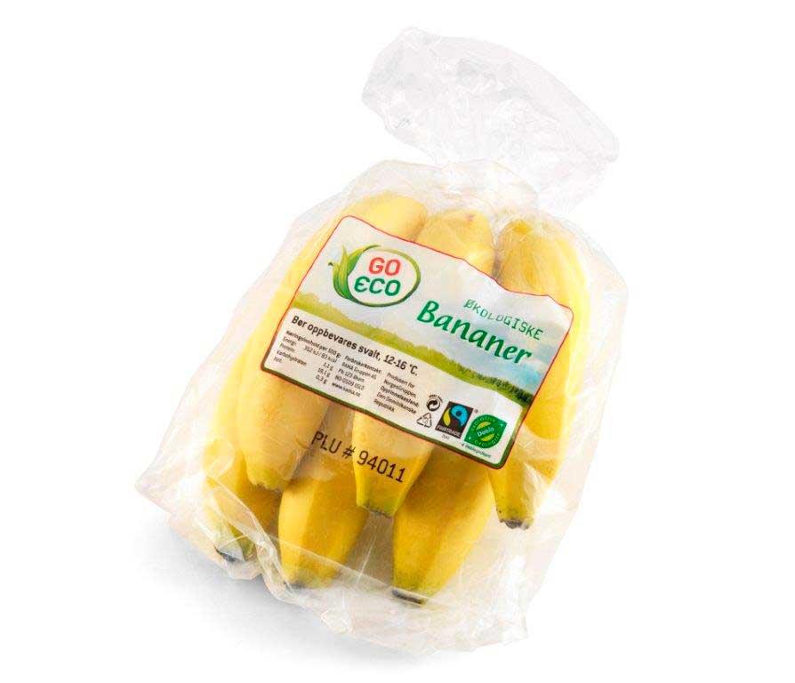 Bananer Økologisk i Klase Go Eco