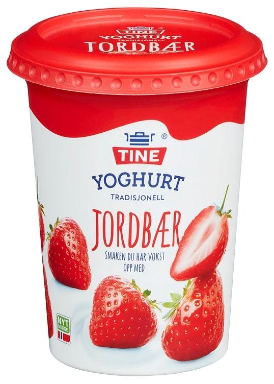 Tine Yoghurt Jordbær 500 g