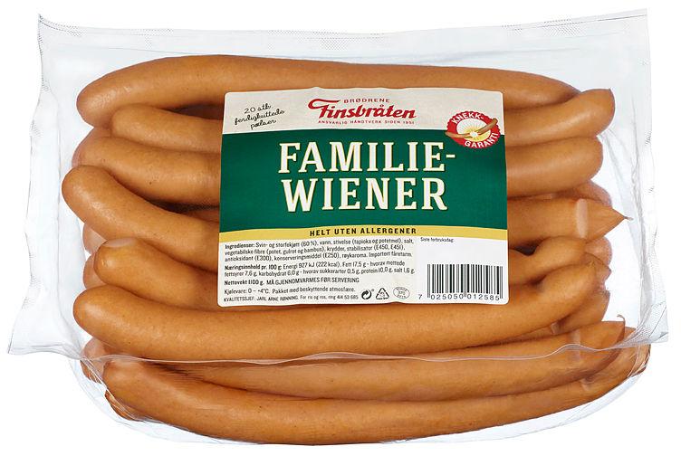 Wienerpølse 20pk 1,1kg Finsbråten