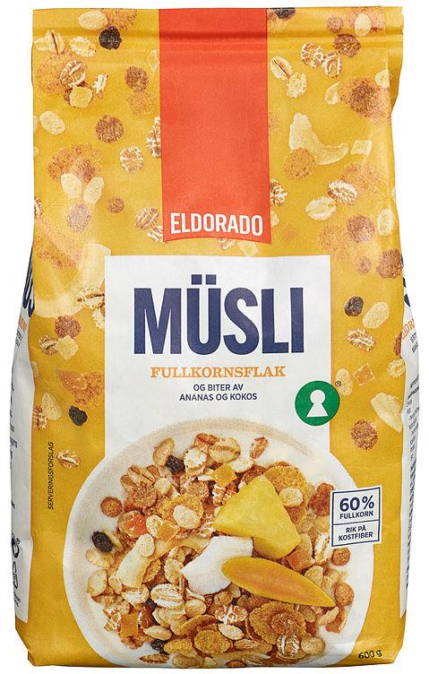 Musli Fullkornsflak Ananas&amp;Kokos 600g