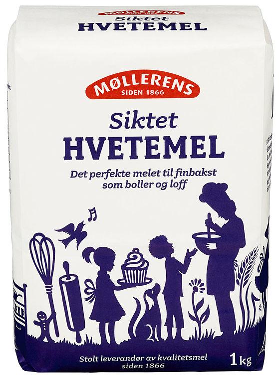 Hvetemel Siktet 1kg Møllerens