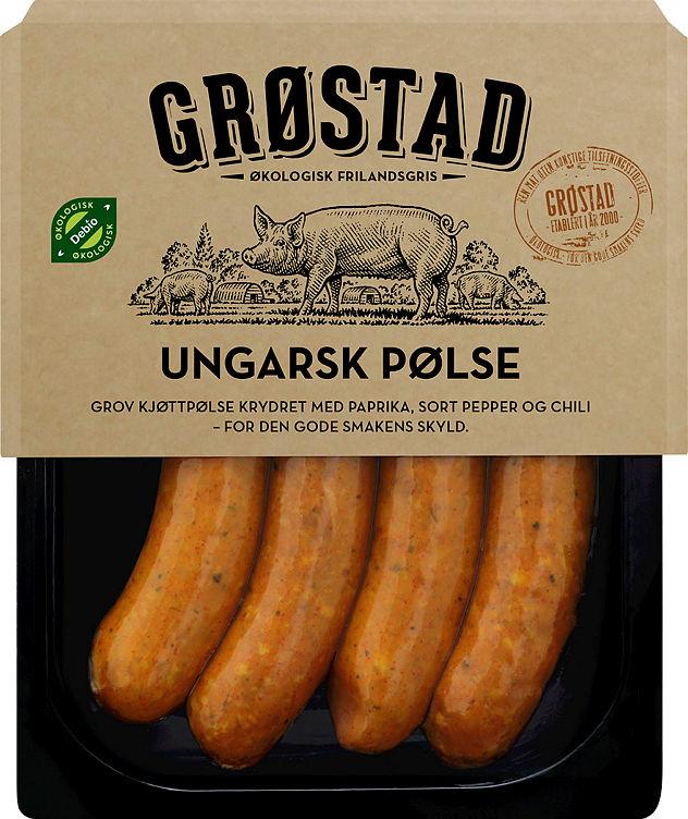 Ungarsk Pølse Økologisk 333g Grøstad