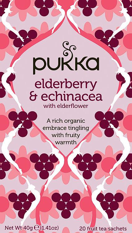 Elderberry &amp;Echinacea Urtete 20pos Pukka