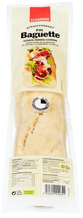 Baguette Fin Steinovnsbakt 250g Eldorado