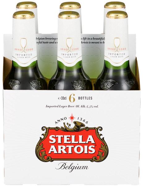 Stella Artois 0,33lx6 flaske