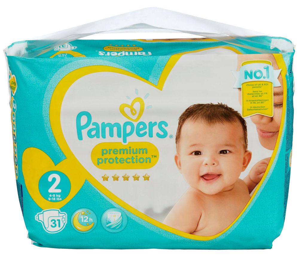 Pampers Premium Protection New baby Str.2 4-8kg, 31 stk