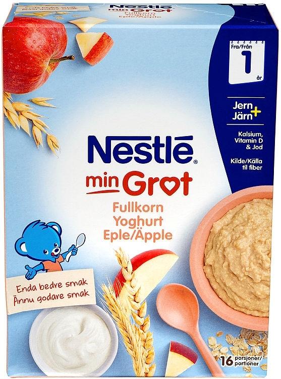 Nestlé Min grøt fullkorn yoghurt og eple 1 år 480 g