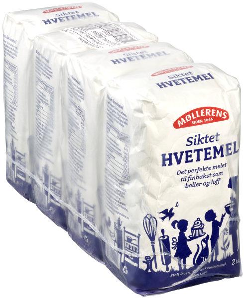 Hvetemel, 4x2kg 