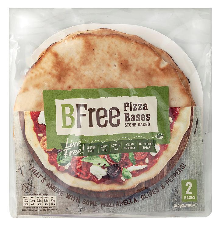 Pizzabunn Steinovnsb. Gl.Fri 2pk 360g Bfree