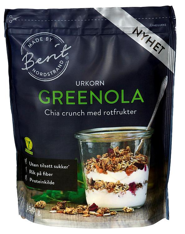 Granola Greenola Chia&amp;Rotfrukter 350g Berit N